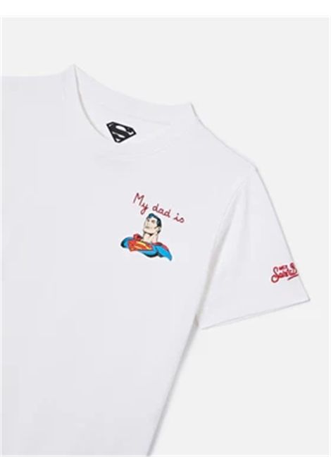 T-shirt con stampa SAINT BARTH | POT0002 PORTOFINO JR03771L SUPERMAN DAD 01N EMB